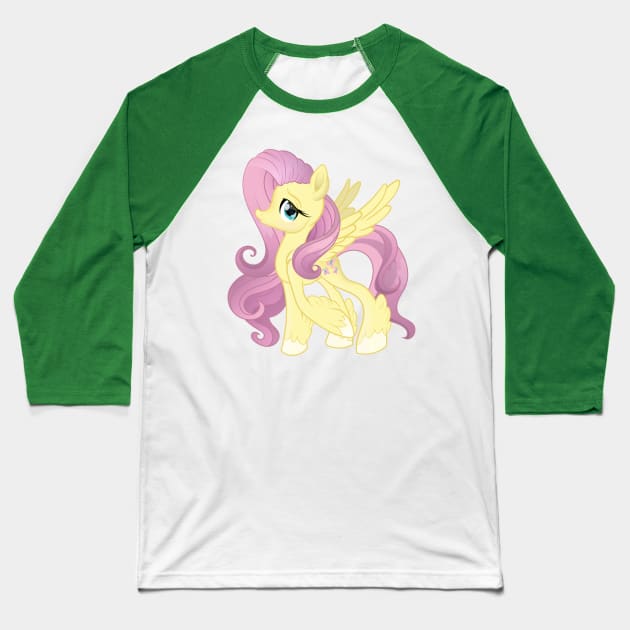 My Little Pony Fluttershy Baseball T-Shirt by SketchedCrow